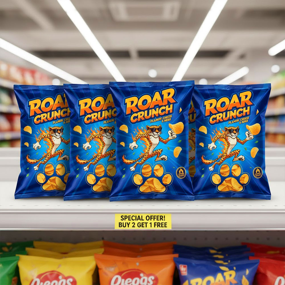 bag packaging label design